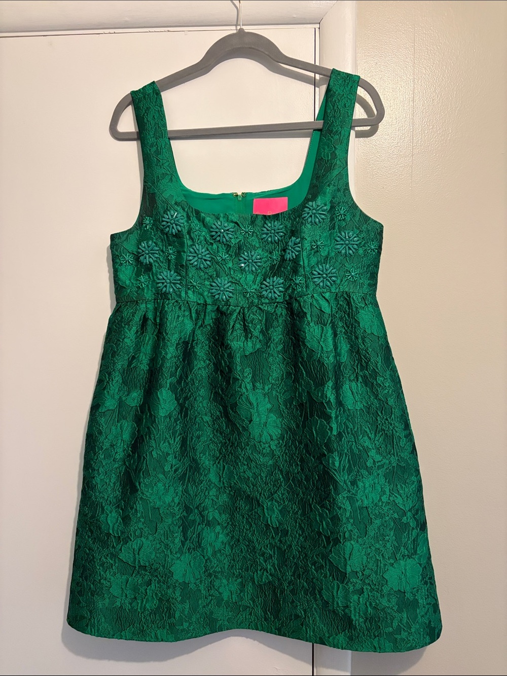 Lilly Pulitzer Green Lace A-Line Dress